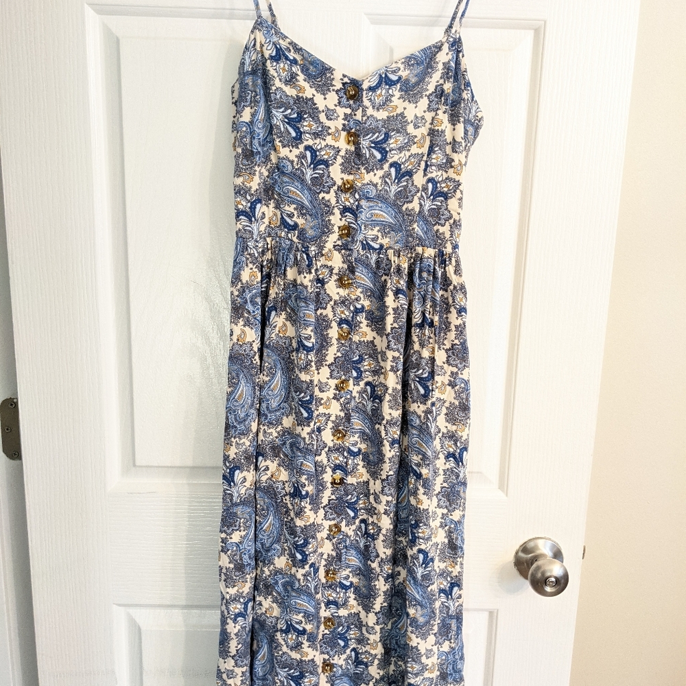 H&M floral midi dress size 2